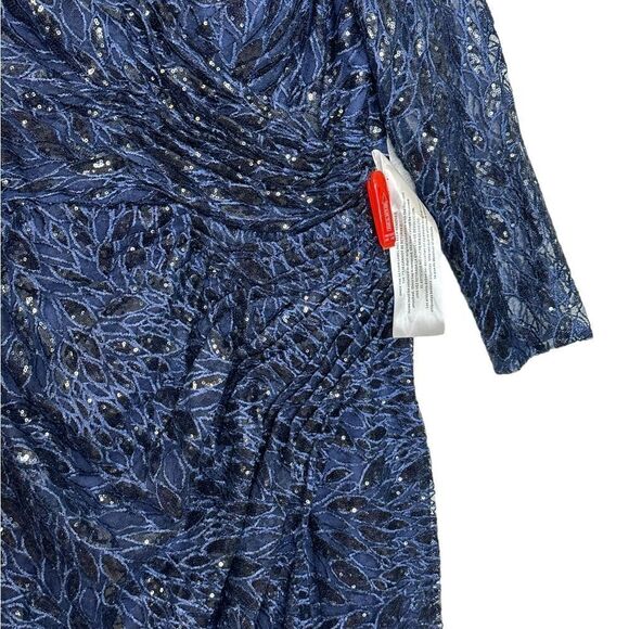 Mac Duggal Long Sleeve Sequin Lace Sequin Gown | Size 16 - Picture 7 of 13